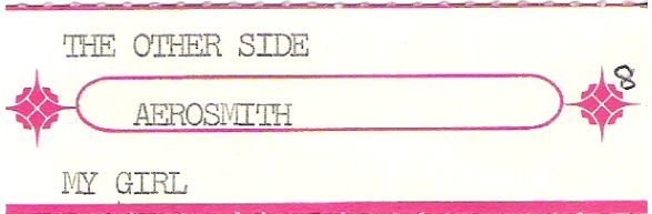 Aerosmith / The Other Side | Jukebox Title Strip (1990)