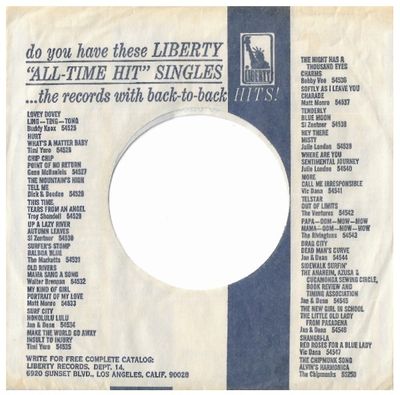 Liberty / Liberty All-Time Hit Singles / 1960s