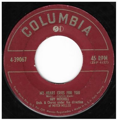 Mitchell, Guy / My Heart Cries For You