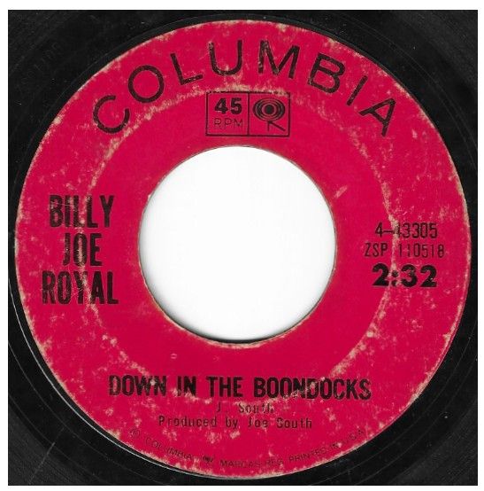 Royal, Billy Joe / Down in the Boondocks