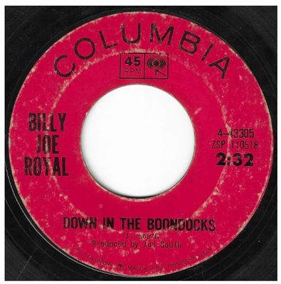 Royal, Billy Joe / Down in the Boondocks