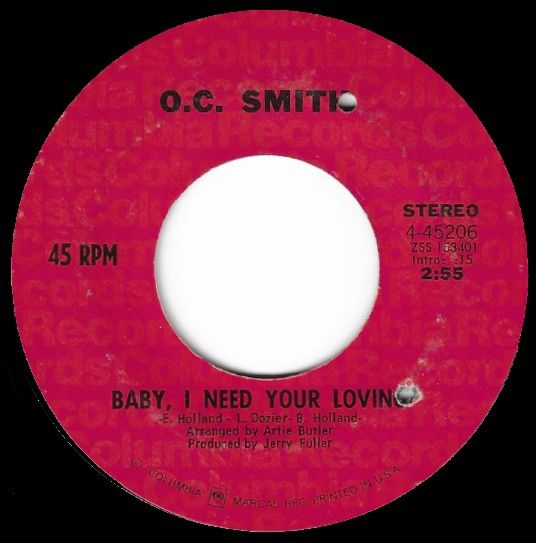 Smith, O.C. / Baby, I Need Your Loving