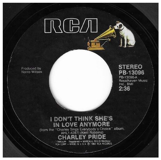 Pride, Charley / I Don&#39;t Think She&#39;s in Love Anymore