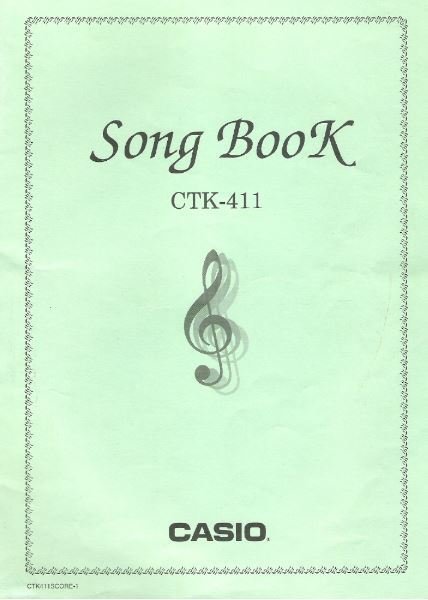 Casio / Song Book for CTK-411 Keyboard | Song Book (1997)
