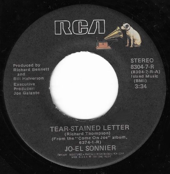 Sonnier, Jo-El / Tear-Stained Letter