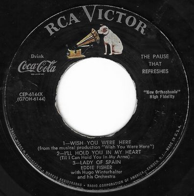 Fisher, Eddie / Souvenir Record from Coke Time