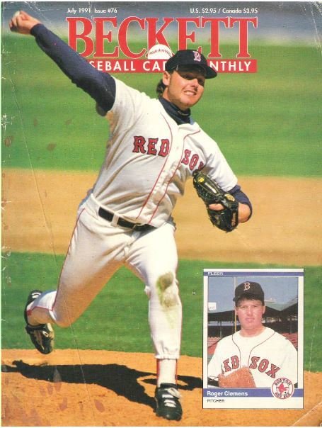 Beckett - Baseball Card Monthly / Roger Clemens / July 1991