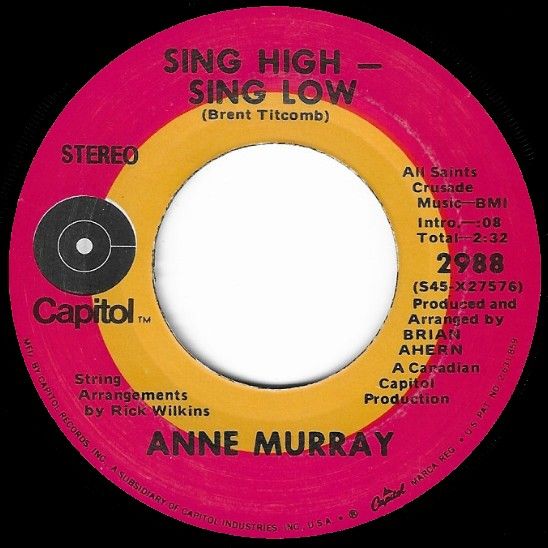 Murray, Anne / Sing High - Sing Low