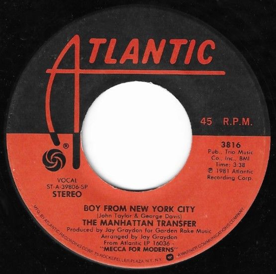 Manhattan Transfer, The / Boy From New York City