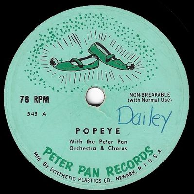 Peter Pan Orchestra + Chorus / Popeye