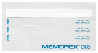 Memorex / Set of 3 Stickers for Cassettes