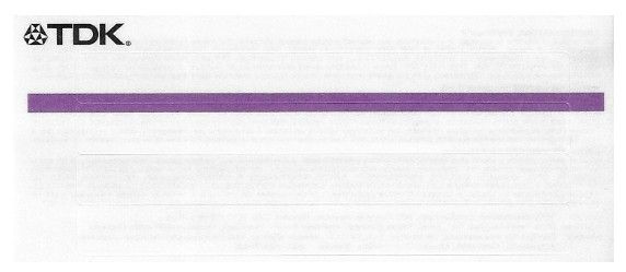 TDK / Set of 4 Stickers for Cassettes