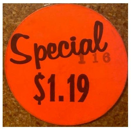 Special $1.19