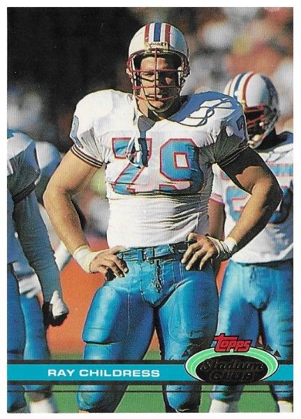Childress, Ray / 1991 Houston Oilers / Stadium Club #455