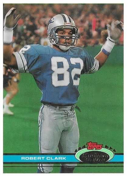 Clark, Robert / 1991 Detroit Lions / Stadium Club #483
