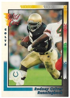 Culver, Rodney / 1992 Indianapolis Colts / Wild Card #435