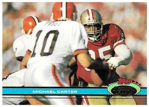 Carter, Michael / 1991 San Fransico 49ers / Stadium Club #183