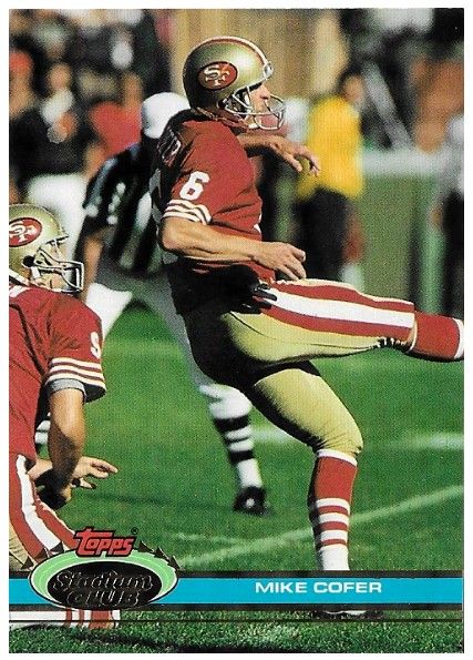 Cofer, Mike / 1991 San Francisco 49ers / Stadium Club #373
