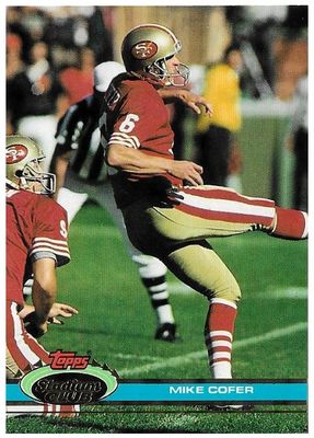 Cofer, Mike / 1991 San Francisco 49ers / Stadium Club #373