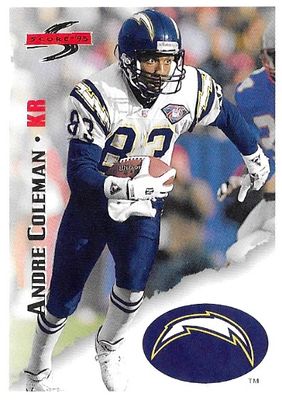 Coleman, Andre / 1995 San Diego Chargers / Score #125