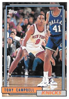 Campbell, Tony / 1992-93 New York Knicks / Topps #391