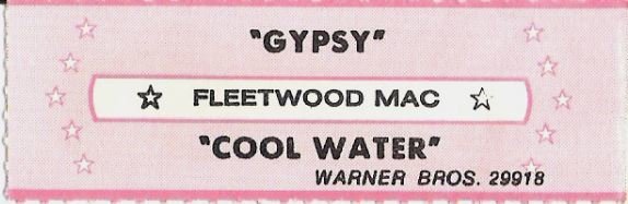 Fleetwood Mac / Gypsy / Warner Bros. 29918 | Jukebox Title Strip (1982)
