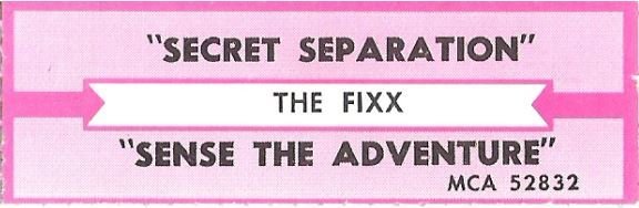 Fixx, The / Secret Separation / MCA 52832 | Jukebox Title Strip (1986)