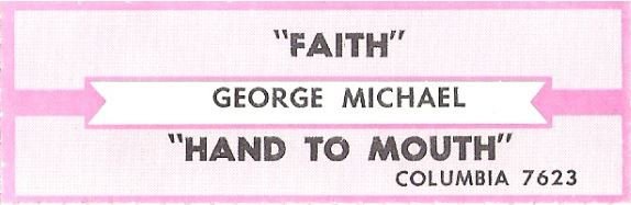 Michael, George / Faith / Columbia 7623 | Jukebox Title Strip (1987)