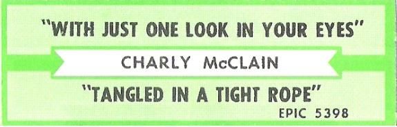 McClain, Charly / With Just One Look in Your Eyes / Epic 5398 | Jukebox Title Strip (1985)