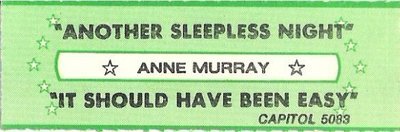 Murray, Anne / Another Sleepless Night / Capitol 5083 | Jukebox Title Strip (1982)