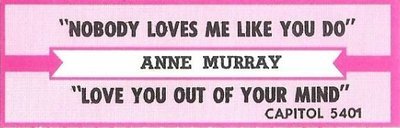 Murray, Anne / Nobody Loves Me Like You Do / Capitol 5401 | Jukebox Title Strip (1984)
