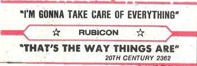 Rubicon / I'm Gonna Take Care of Everything / 20th Century 2362 | Jukebox Title Strip (1978)