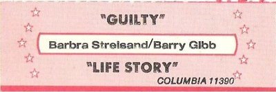 Streisand, Barbra (+ Barry Gibb) / Guilty / Columbia 11390 | Jukebox Title Strip (1980)