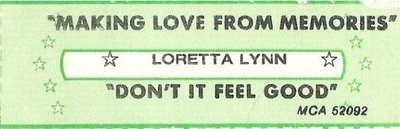 Lynn, Loretta / Making Love from Memories / MCA 52092 | Jukebox Title Strip (1982)