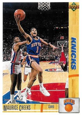 Cheeks, Maurice / 1991-92 New York Knicks / Upper Deck #281