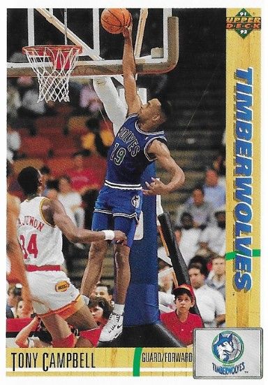 Campbell, Tony / 1991-92 Minnesota Timberwolves / Upper Deck #326
