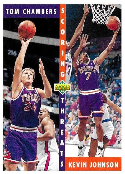 Chambers, Tom / 1992-93 Phoenix Suns / Upper Deck #64 / with Kevin Johnson