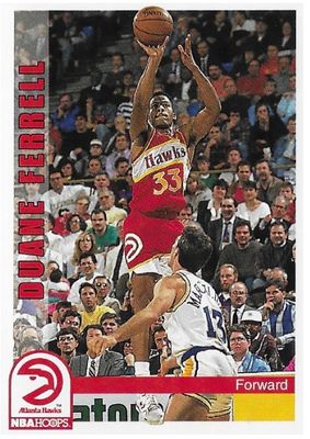 Ferrell, Duane / 1992-93 Atlanta Hawks / Hoops #3