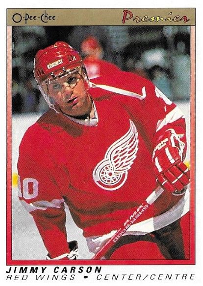 Carson, Jimmy / 1990-91 Detroit Red Wings / O-Pee-Chee #12