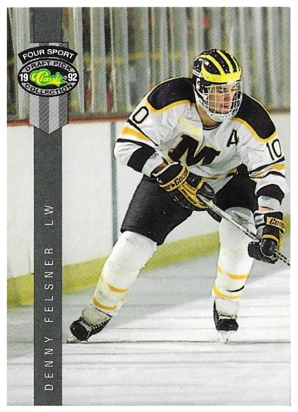 Felsner, Denny / 1992 Michigan Wolverines / Classic Four Sport #194
