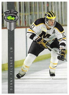 Felsner, Denny / 1992 Michigan Wolverines / Classic Four Sport #194