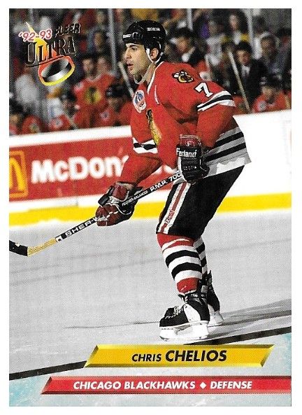 Chelios, Chris / 1992-93 Chicago Blackhawks / Ultra #34