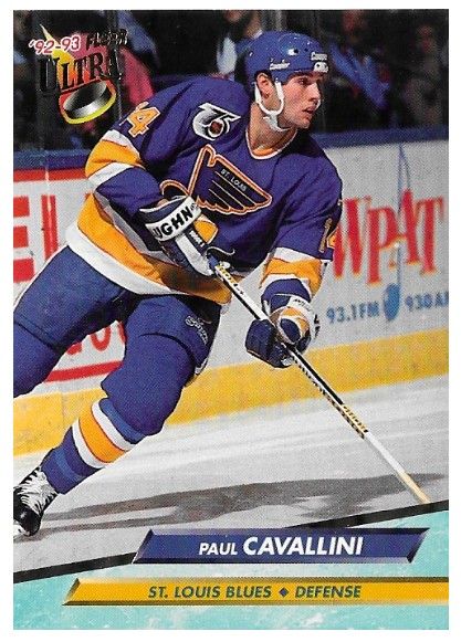 Cavallini, Paul / 1992-93 St. Louis Blues / Ultra #185