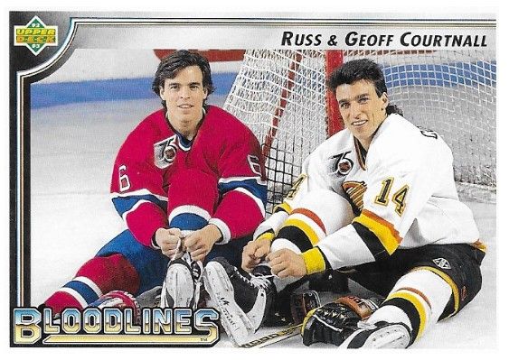 Courtnall, Russ / 1992-93 Montreal Canadiens / Upper Deck #39 / with Geoff Courtnall