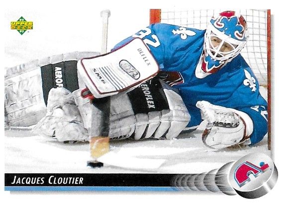Cloutier, Jacques / 1992-93 Quebec Nordiques / Upper Deck #324