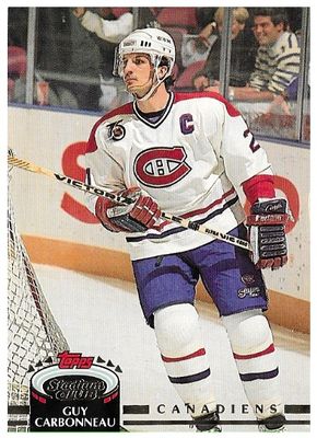 Carbonneau, Guy / 1992-93 Montreal Canadiens / Stadium Club #289