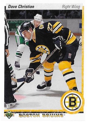 Christian, Dave / 1990-91 Boston Bruins / Upper Deck #61