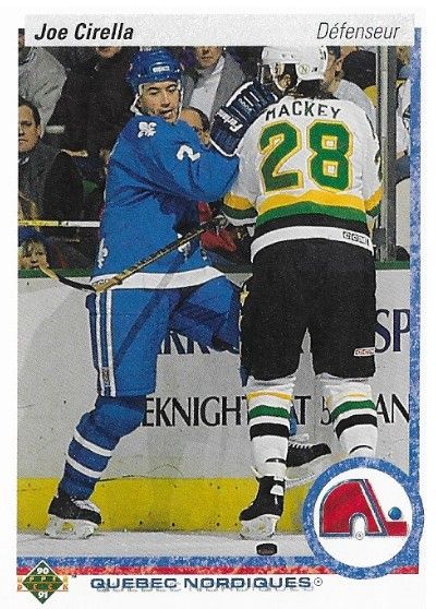 Cirella, Joe / 1990-91 Quebec Nordiques / Upper Deck #293
