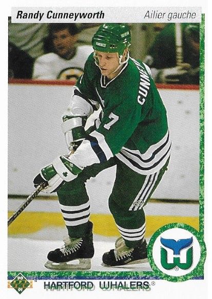 Cunneyworth, Randy / 1990-91 Hartford Whalers / Upper Deck #268