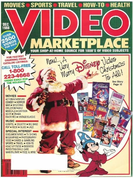 Video Marketplace / Now...A Very Merry Disney Video Christmas to All! / December 1988 | Catalog (1988)